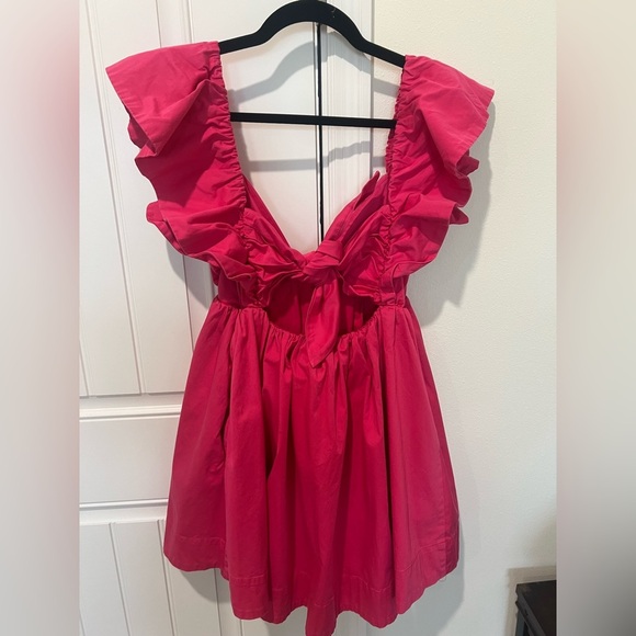 For Love & Lemons Clementine Mini Dress - pink - small - Picture 8 of 8